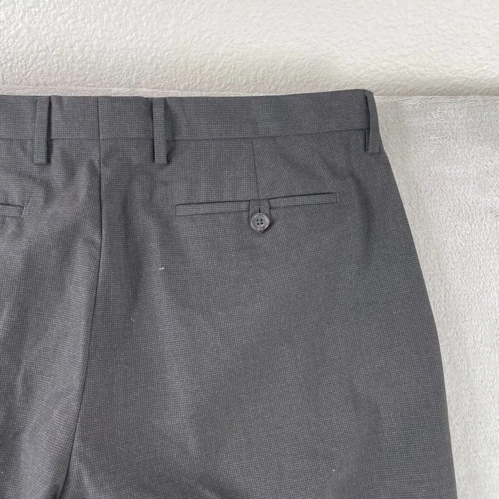 Banana Republic Dress Pants Men 34x32 Heather‎ Brown Straight Leg Classic Fit